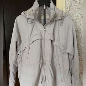 Athleta Soft Gray Hooded Jacket